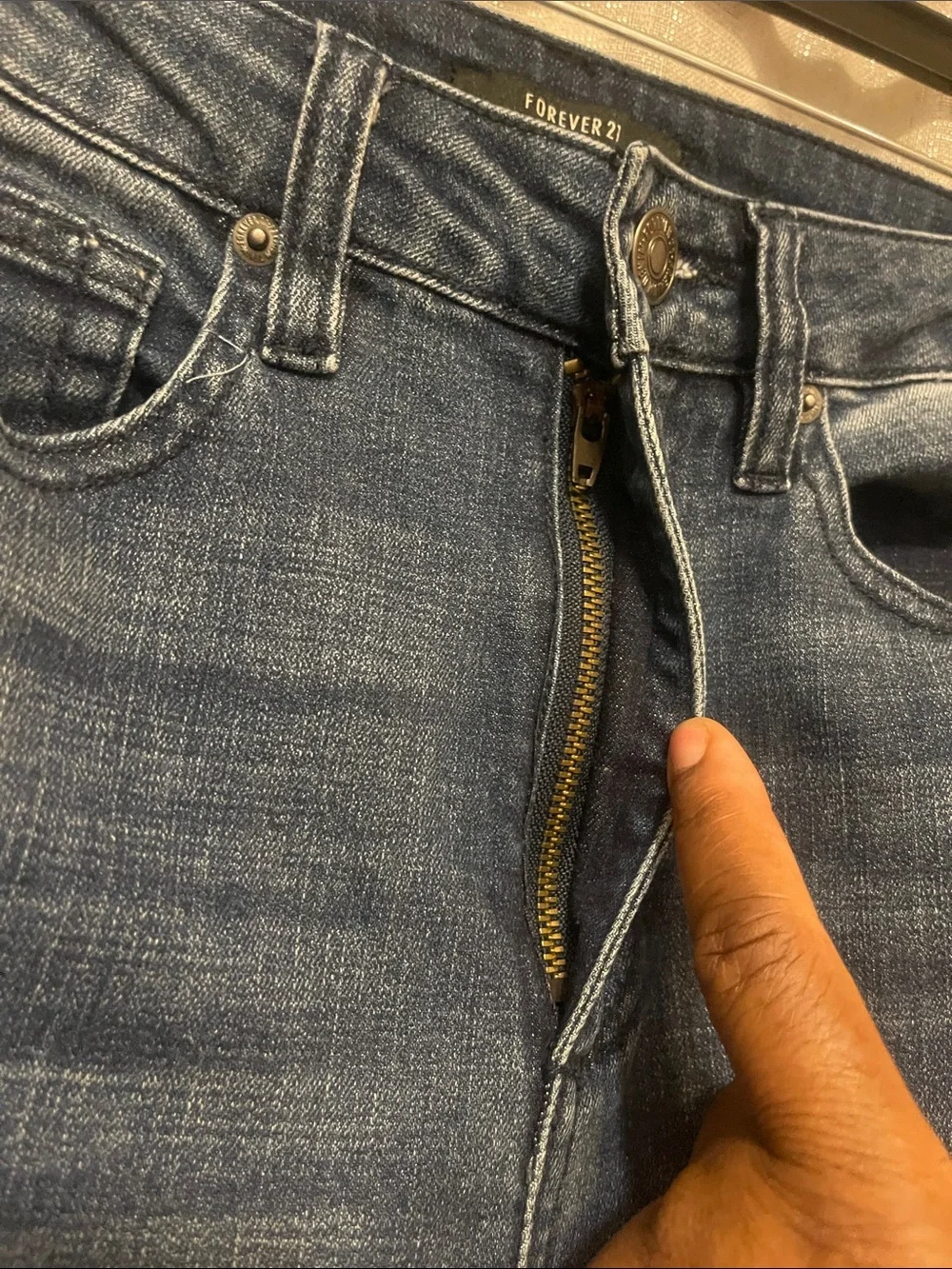 Forever 21 Dark Blue Flared Jeans